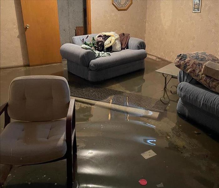 water flooding a basement